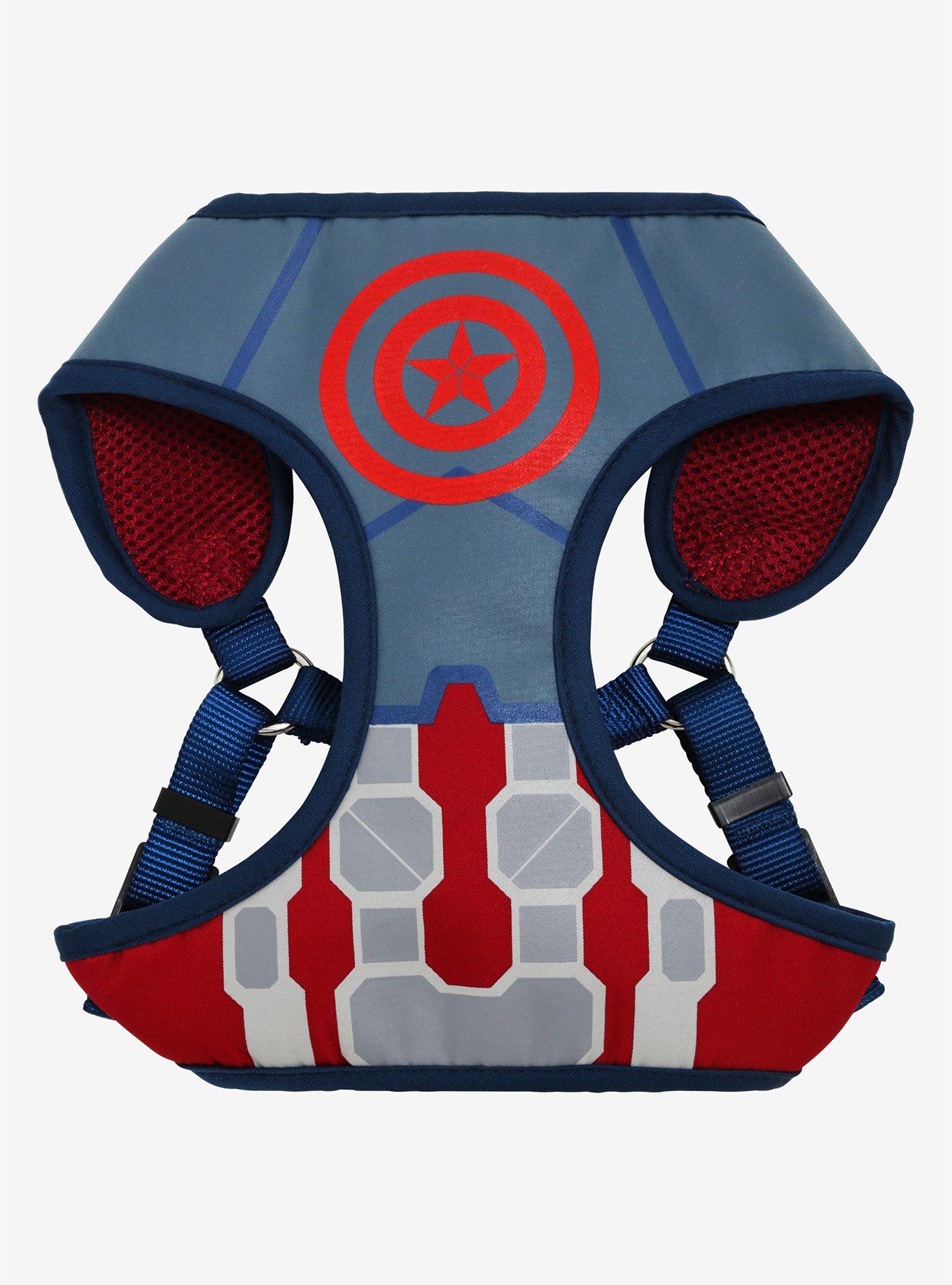 Marvel The Avengers Infinity War Captain America Pet Harness, MULTI, hi-res