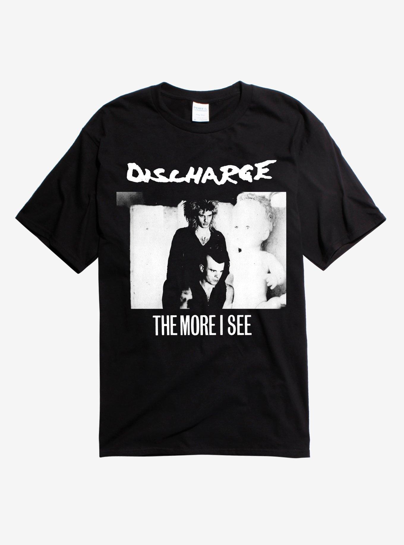 Discharge More I See T-Shirt, BLACK, hi-res