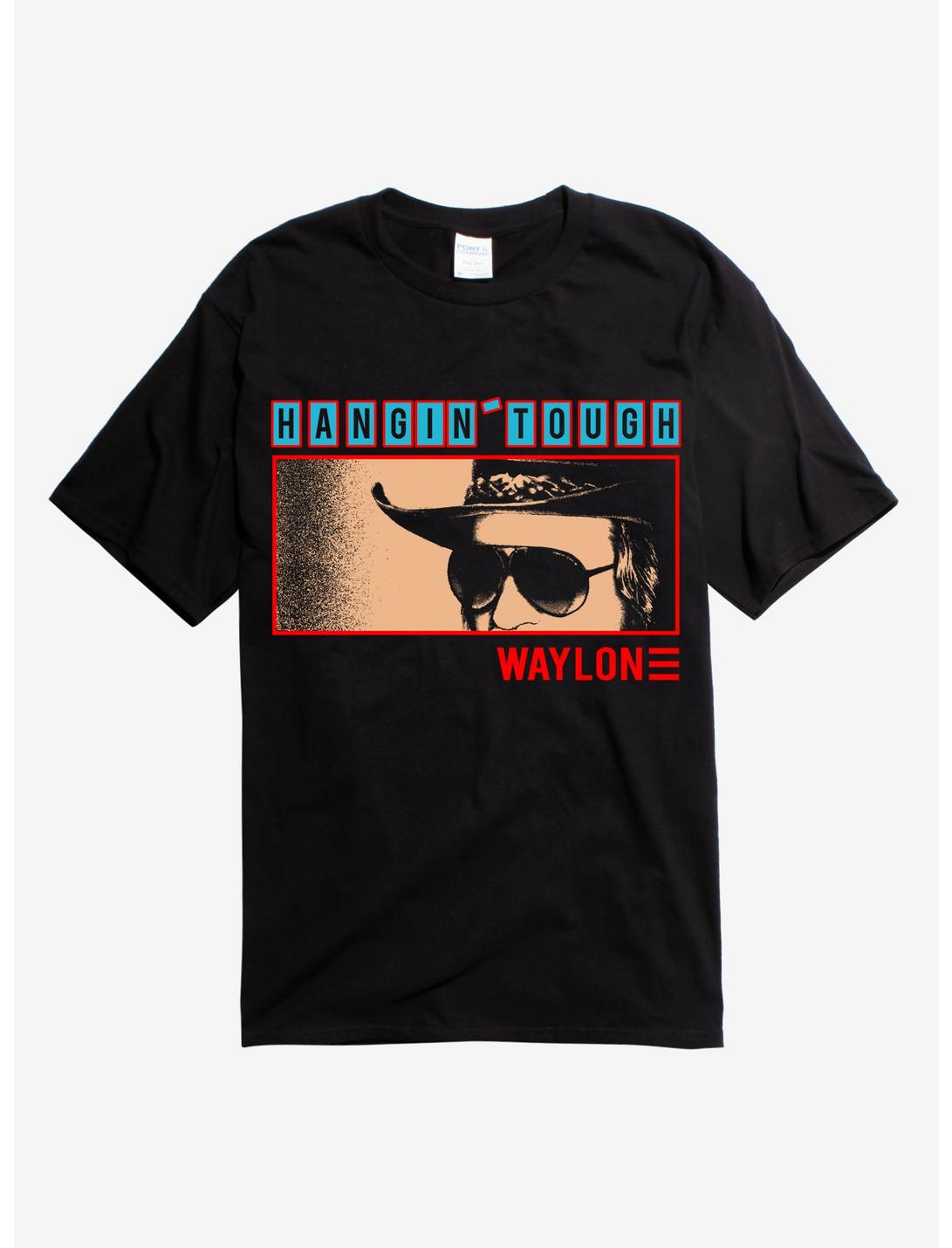 Waylon Jennings Hangin Tough T-Shirt, BLACK, hi-res