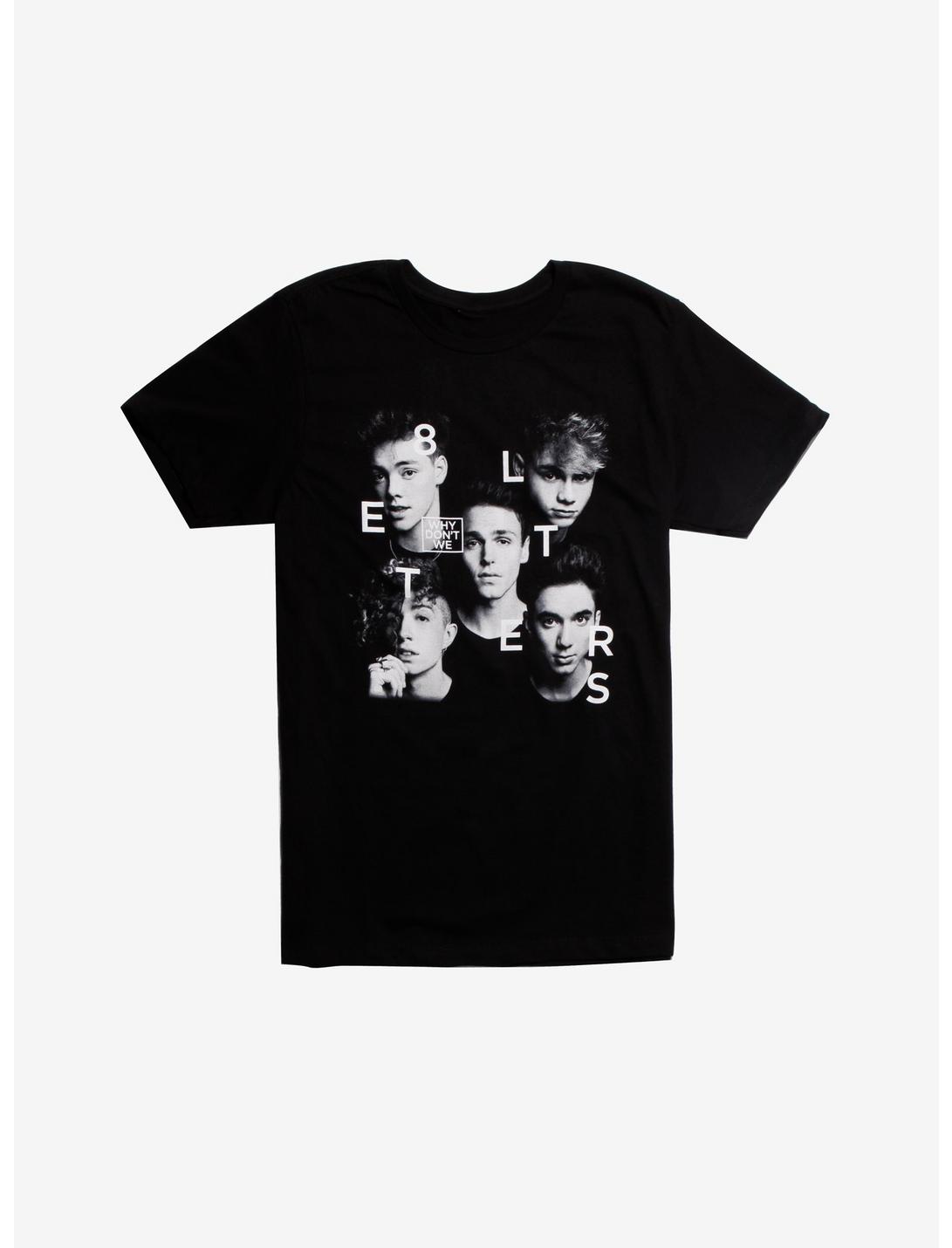 Why Don't We 8 Letters Black & White T-Shirt, BLACK, hi-res