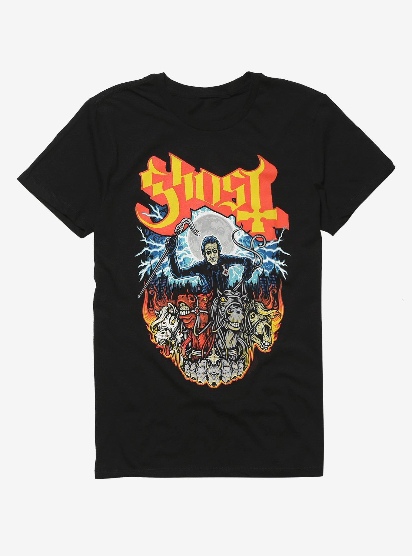 Ghost Four Horsemen T-Shirt, BLACK, hi-res