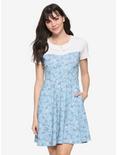 Her Universe Disney Cinderella Fairy Godmother Collared Dress, BLUE, hi-res