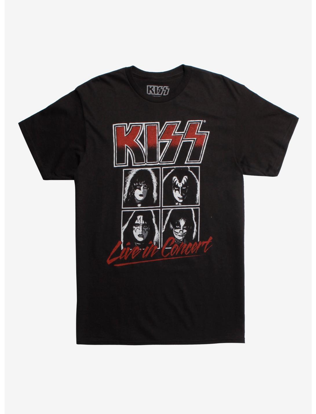 Kiss Live In Concert T-Shirt, BLACK, hi-res