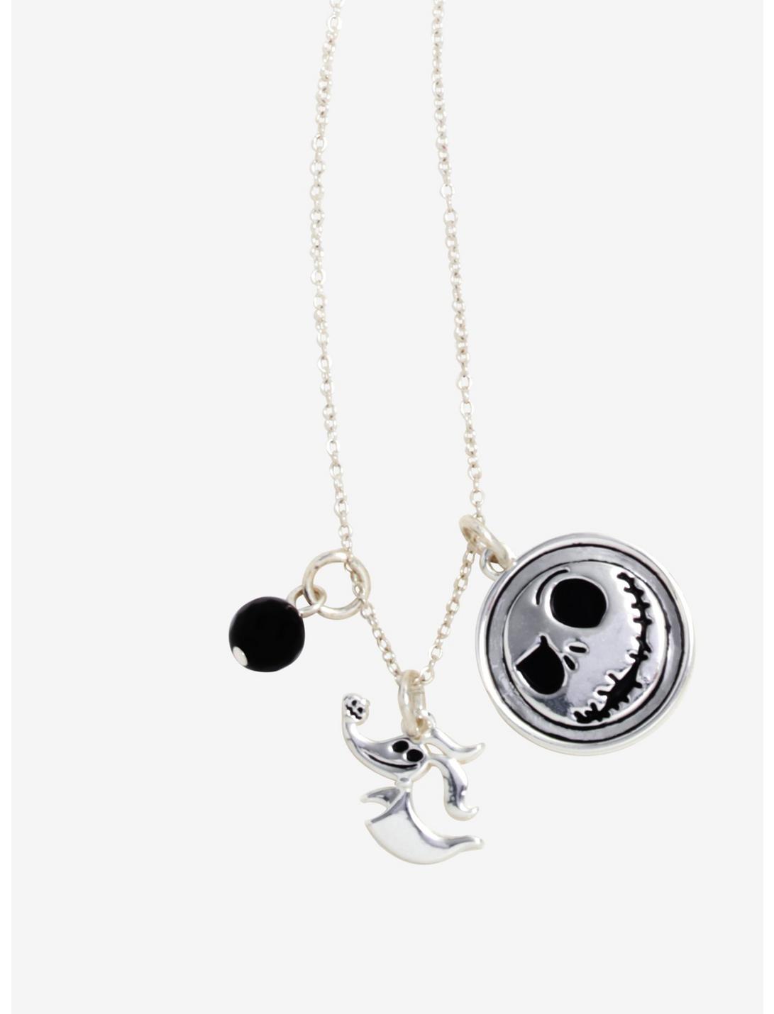 The Nightmare Before Christmas Jack Skellington Coin Charm Necklace - BoxLunch Exclusive, , hi-res
