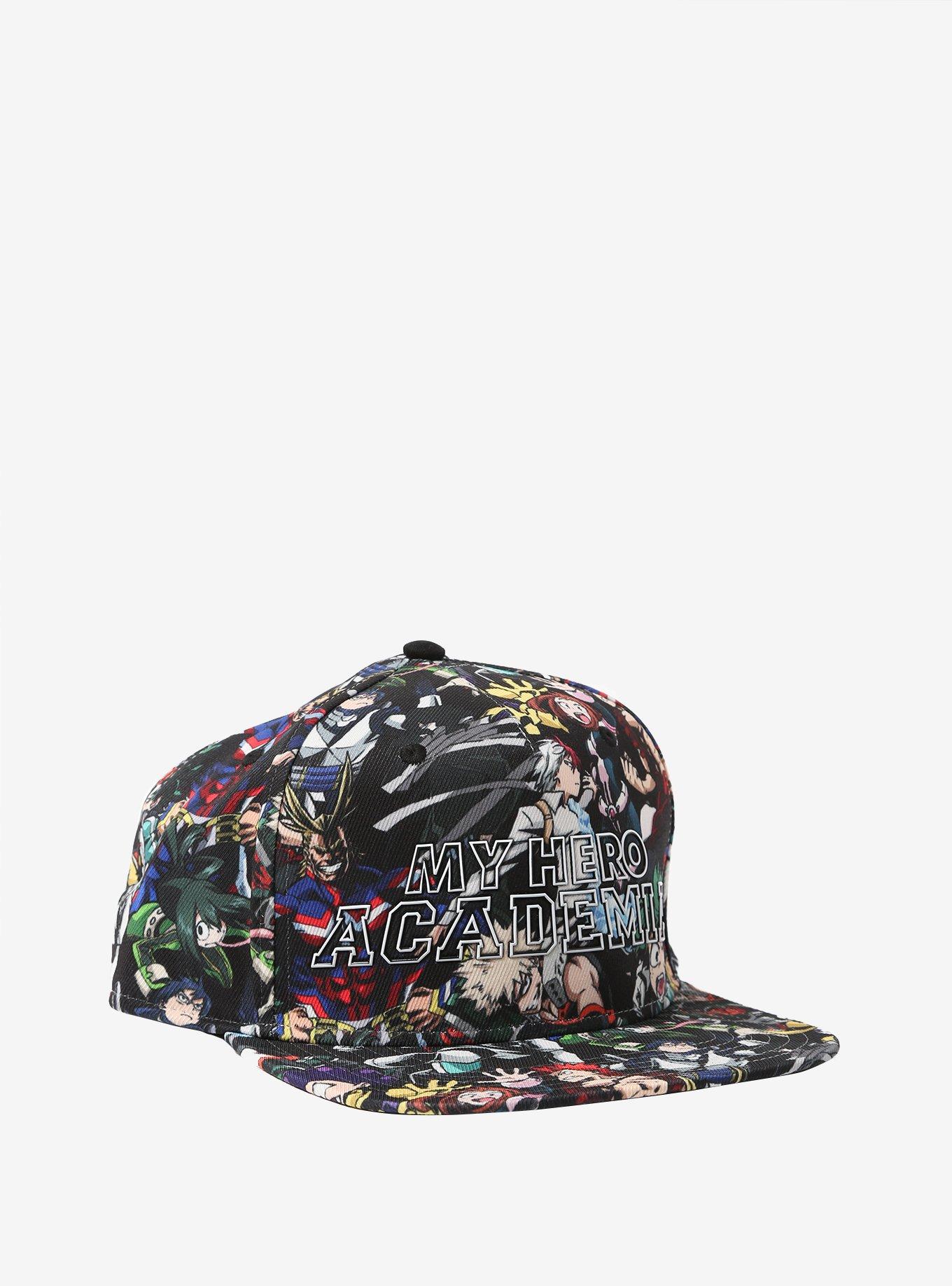 My Hero Academia All Over Heroes Print Snapback Hat, , hi-res view 1