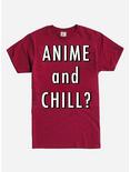 Anime And Chill T-Shirt, RED, hi-res