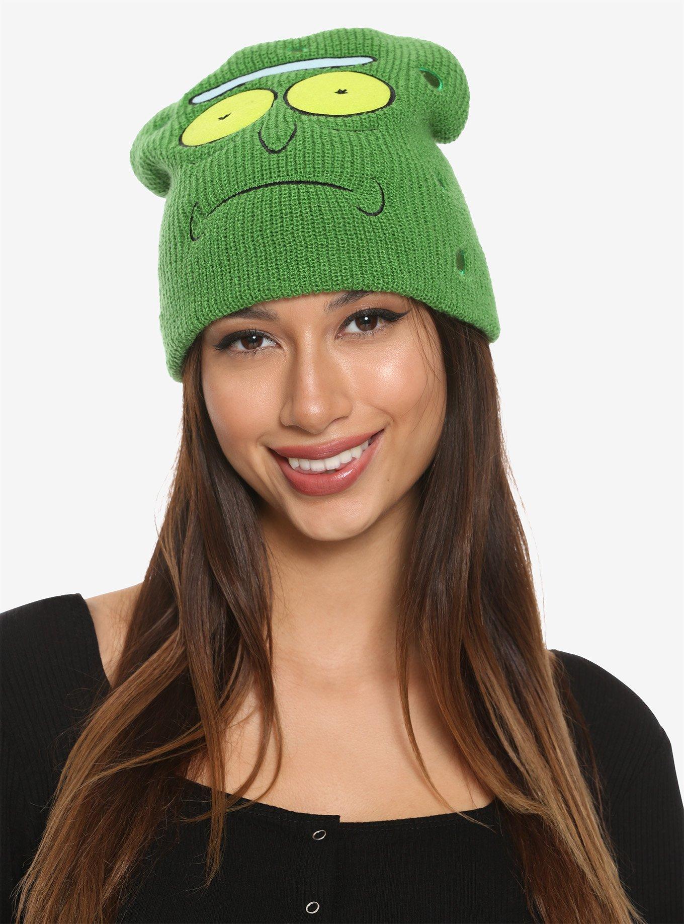 Rick And Morty Pickle Rick Cosplay Beanie, , hi-res