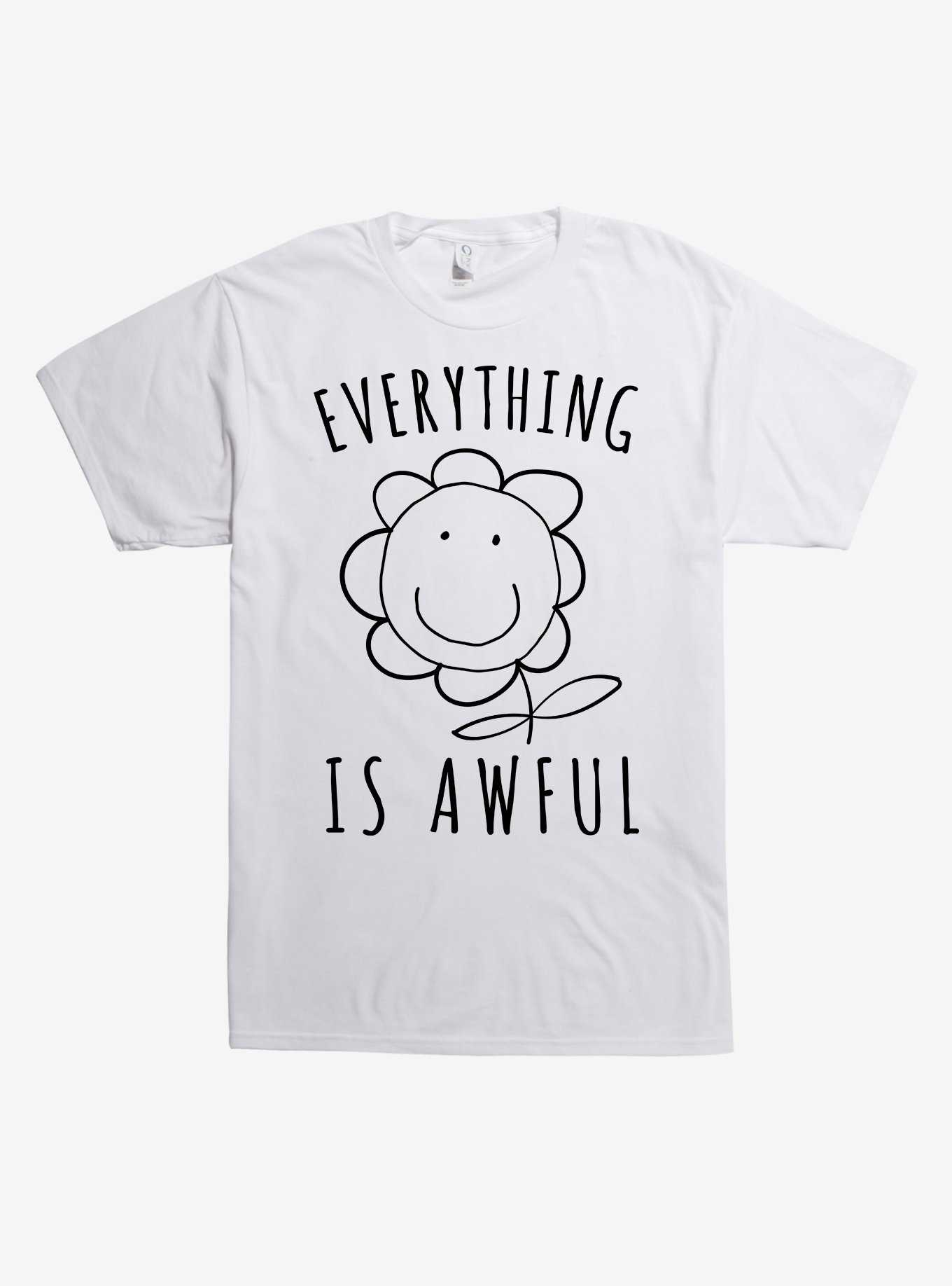Everything Is Awful Flower T-Shirt, , hi-res