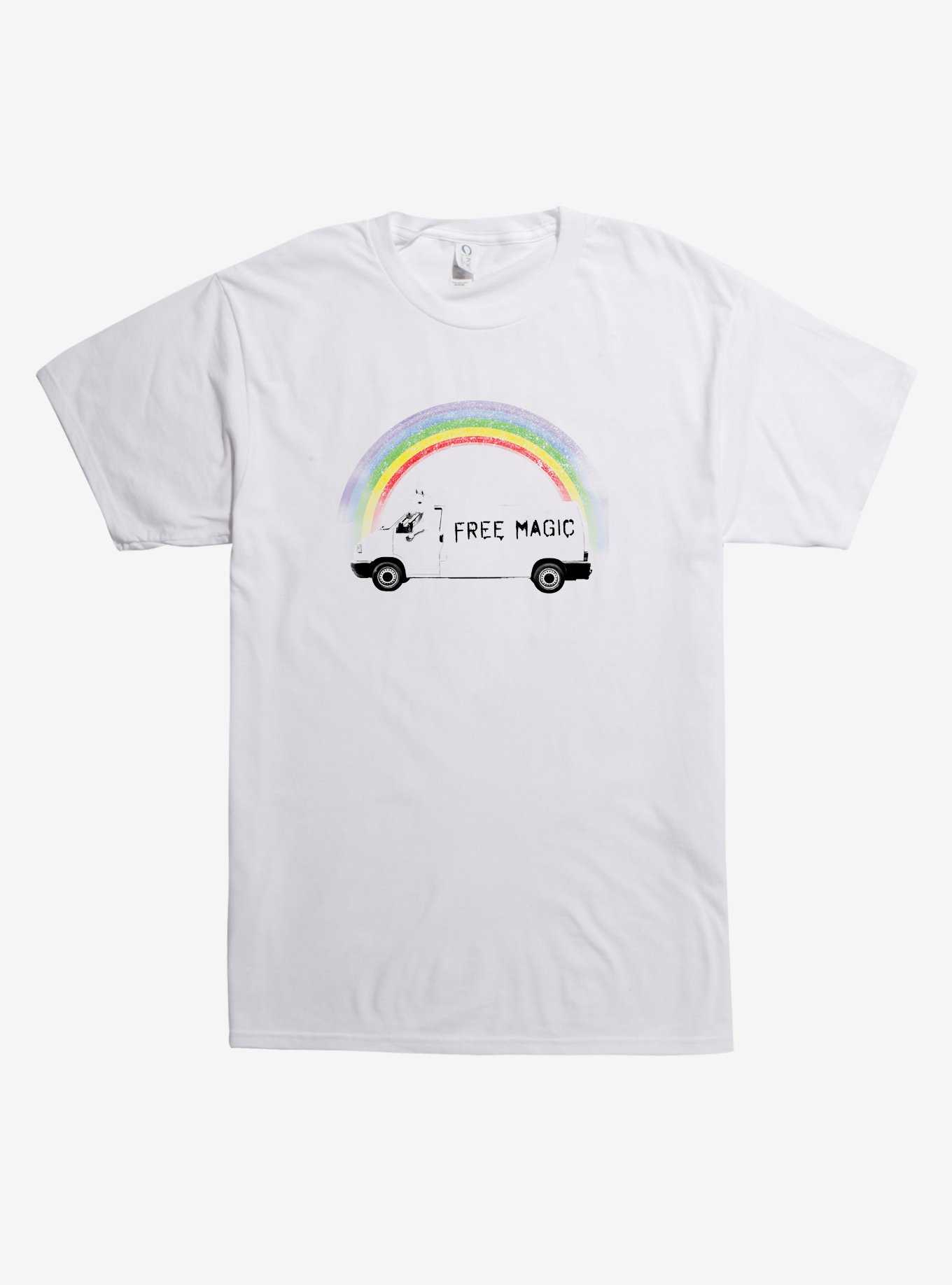 Free Magic Unicorn Rainbow T-Shirt, , hi-res