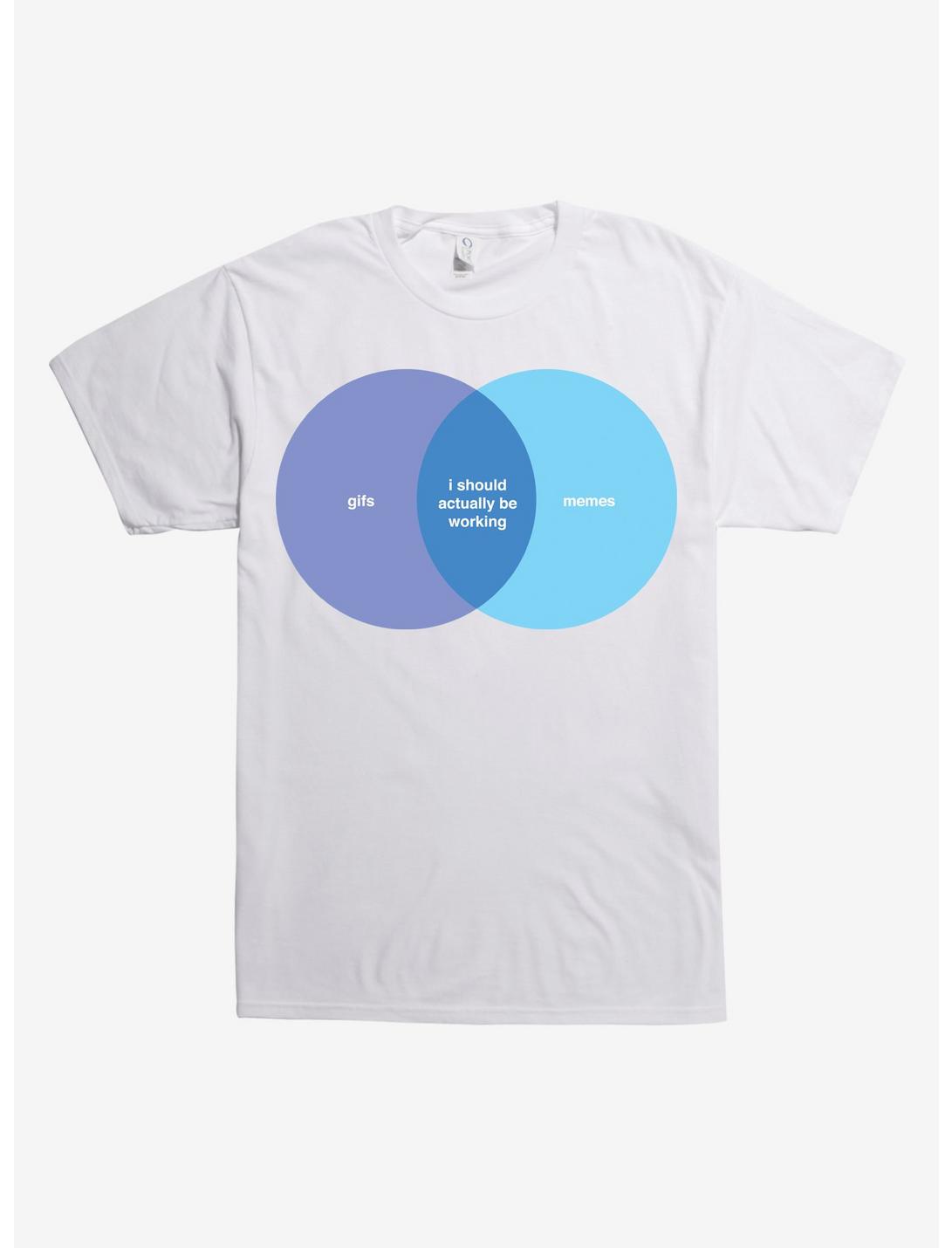I Should Actually Be Working T-Shirt, WHITE, hi-res