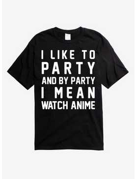 I Like to Party Anime T-Shirt, , hi-res