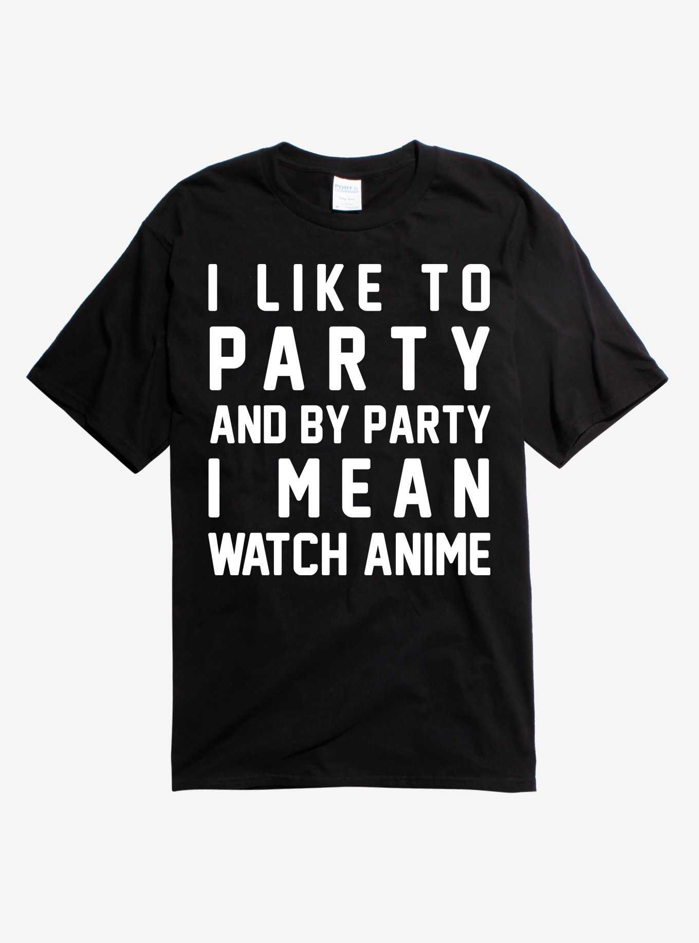 I Like to Party Anime T-Shirt, , hi-res