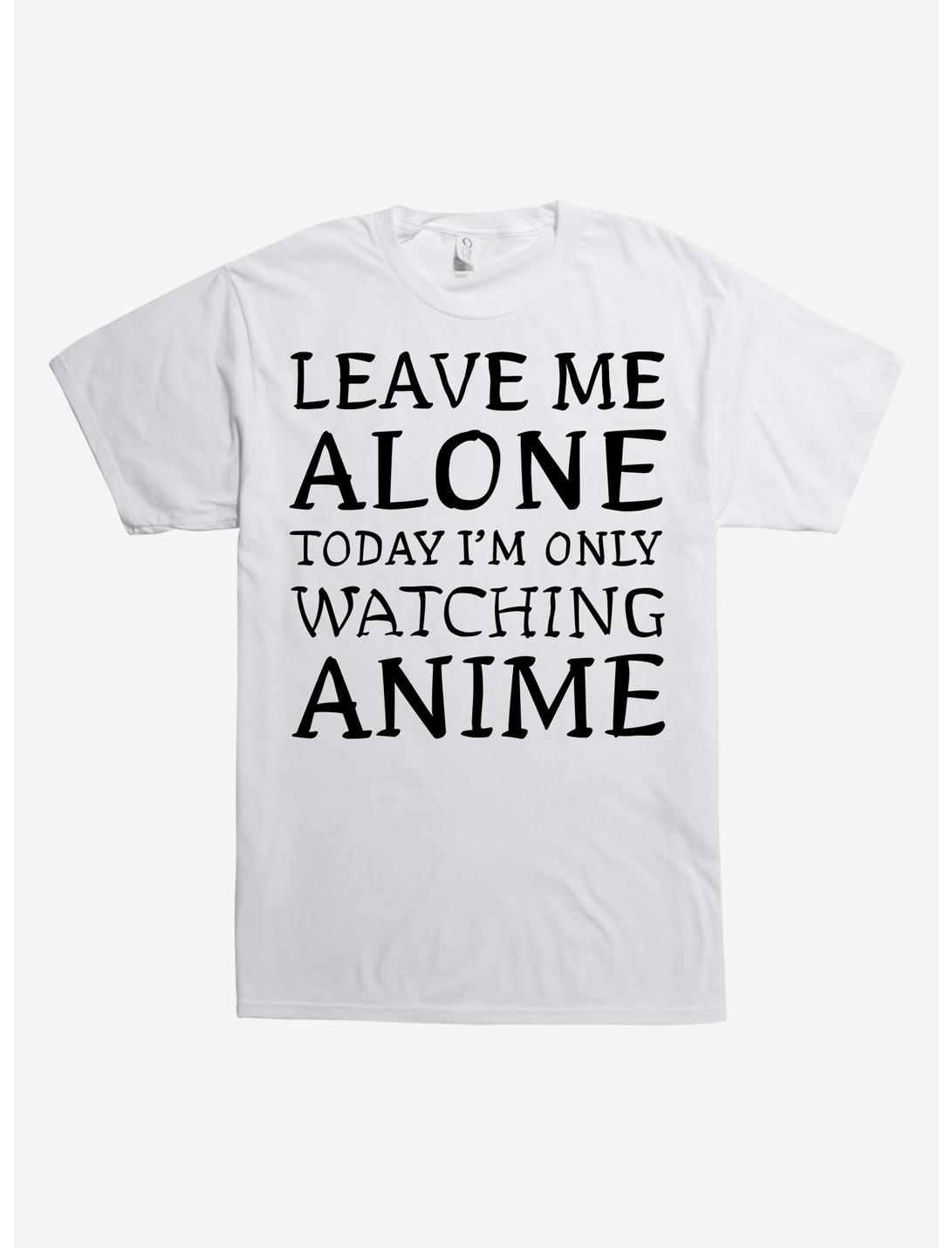 Leave Me Alone Anime T-Shirt, WHITE, hi-res