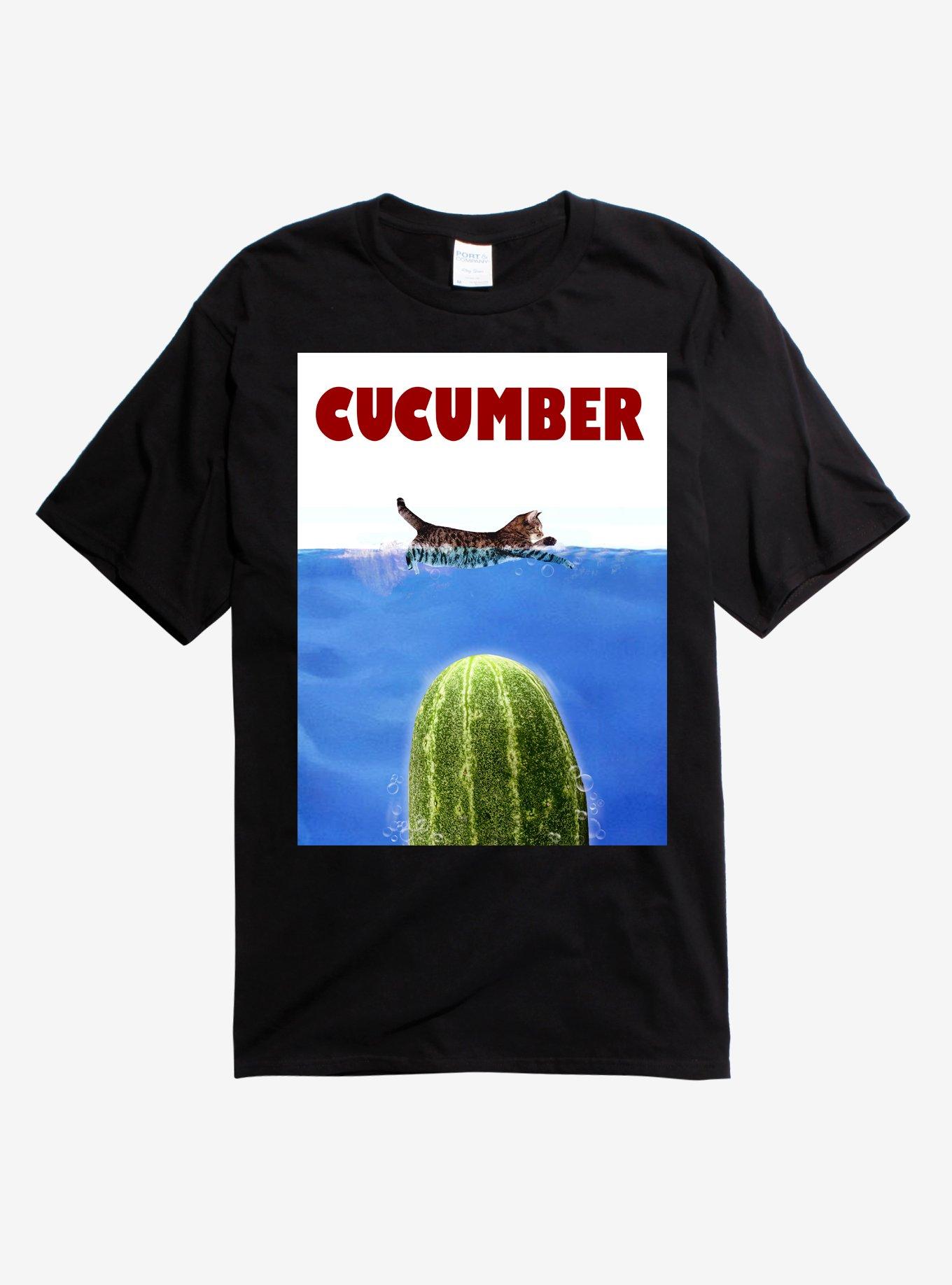 Cucumber Cat T-Shirt, , hi-res