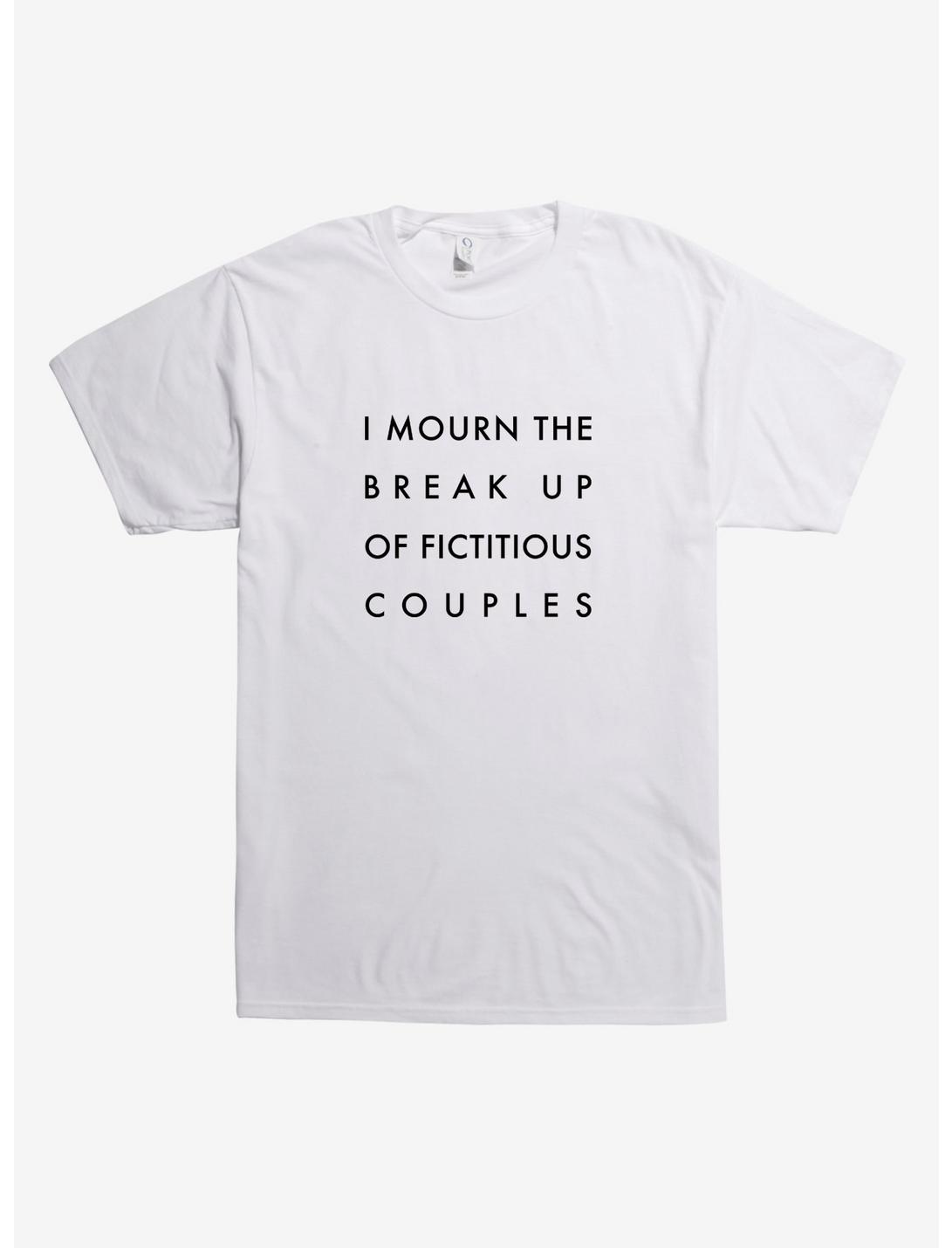 Fictitious Couples Break Up T-Shirt, WHITE, hi-res