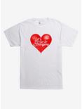 Let's Just Be Strangers Heart T-Shirt, WHITE, hi-res