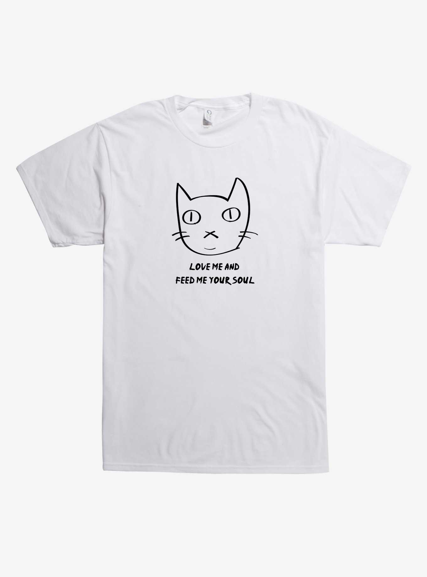 Love Me & Feed Me Cat T-Shirt, , hi-res