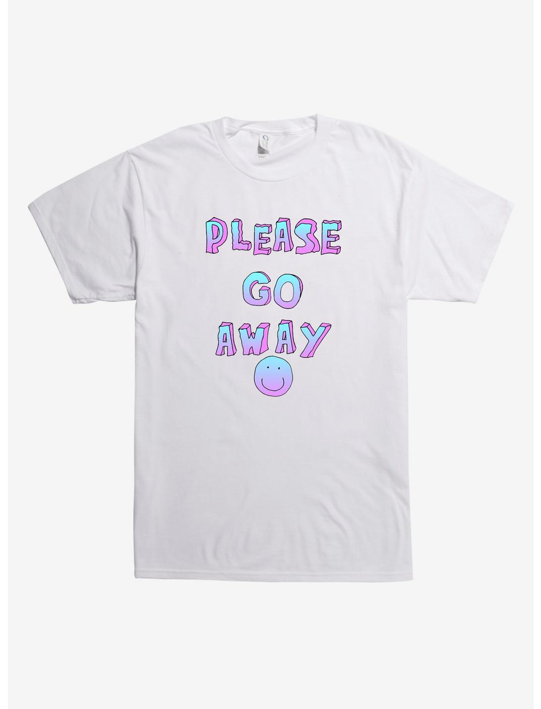Please Go Away Smile Face T-Shirty, , hi-res