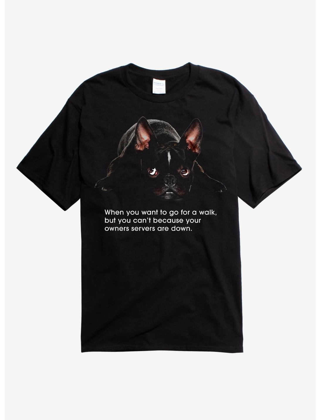 Sad French Bulldog T-Shirt, BLACK, hi-res