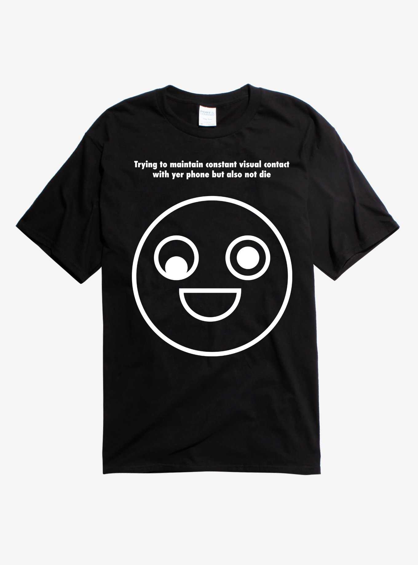 Phone Smile Face T-Shirt, , hi-res