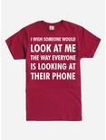 Phone T-Shirt, RED, hi-res