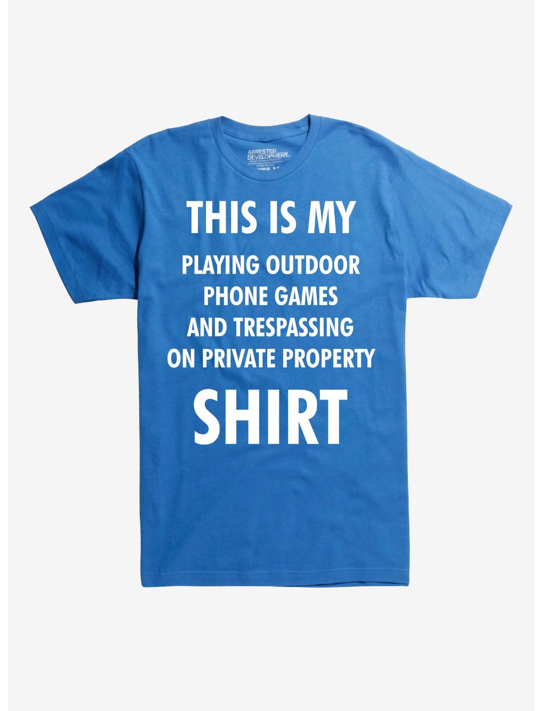 Playing Outdoor Phone Games T-Shirt, ROYAL BLUE, hi-res