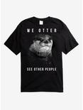 We Otter See Other People T-Shirt, BLACK, hi-res