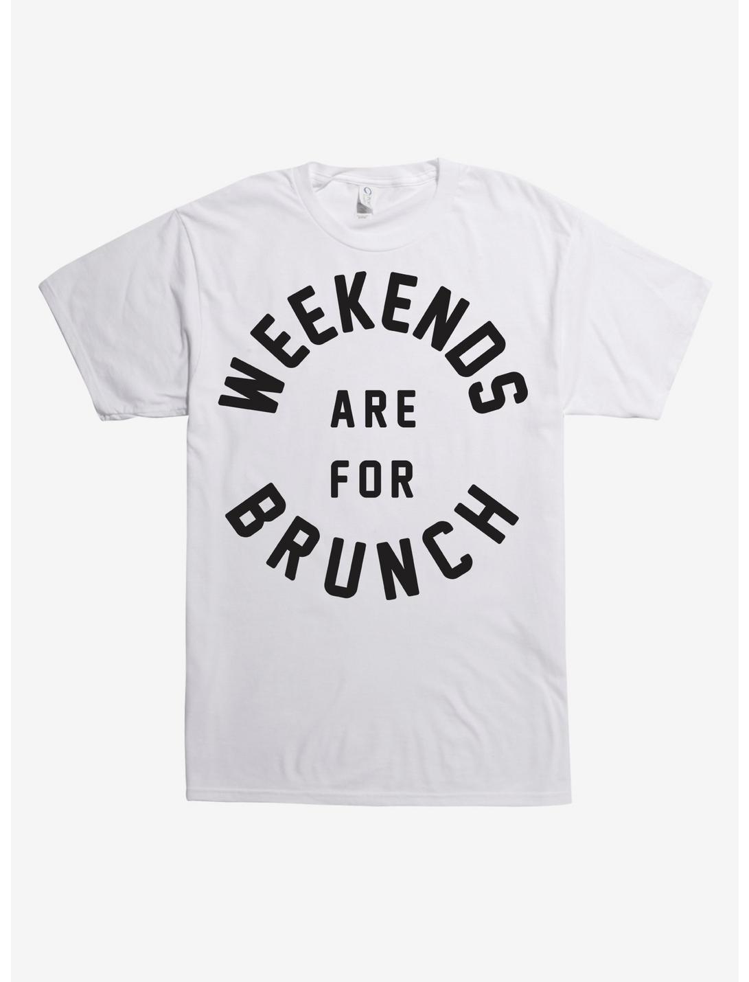 Weekends Are For Brunch T-Shirt, WHITE, hi-res