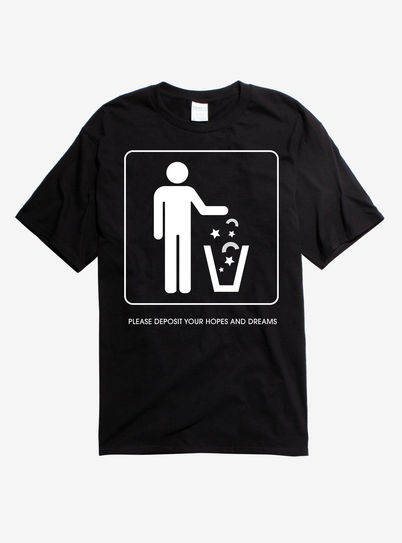 Hopes & Dreams Trash Can T-Shirt, BLACK, hi-res