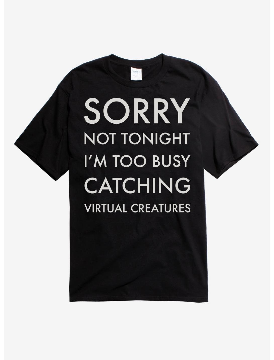 Sorry Not Tonight T-Shirt, BLACK, hi-res