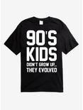 90's Kids Evolved T-Shirt, BLACK, hi-res