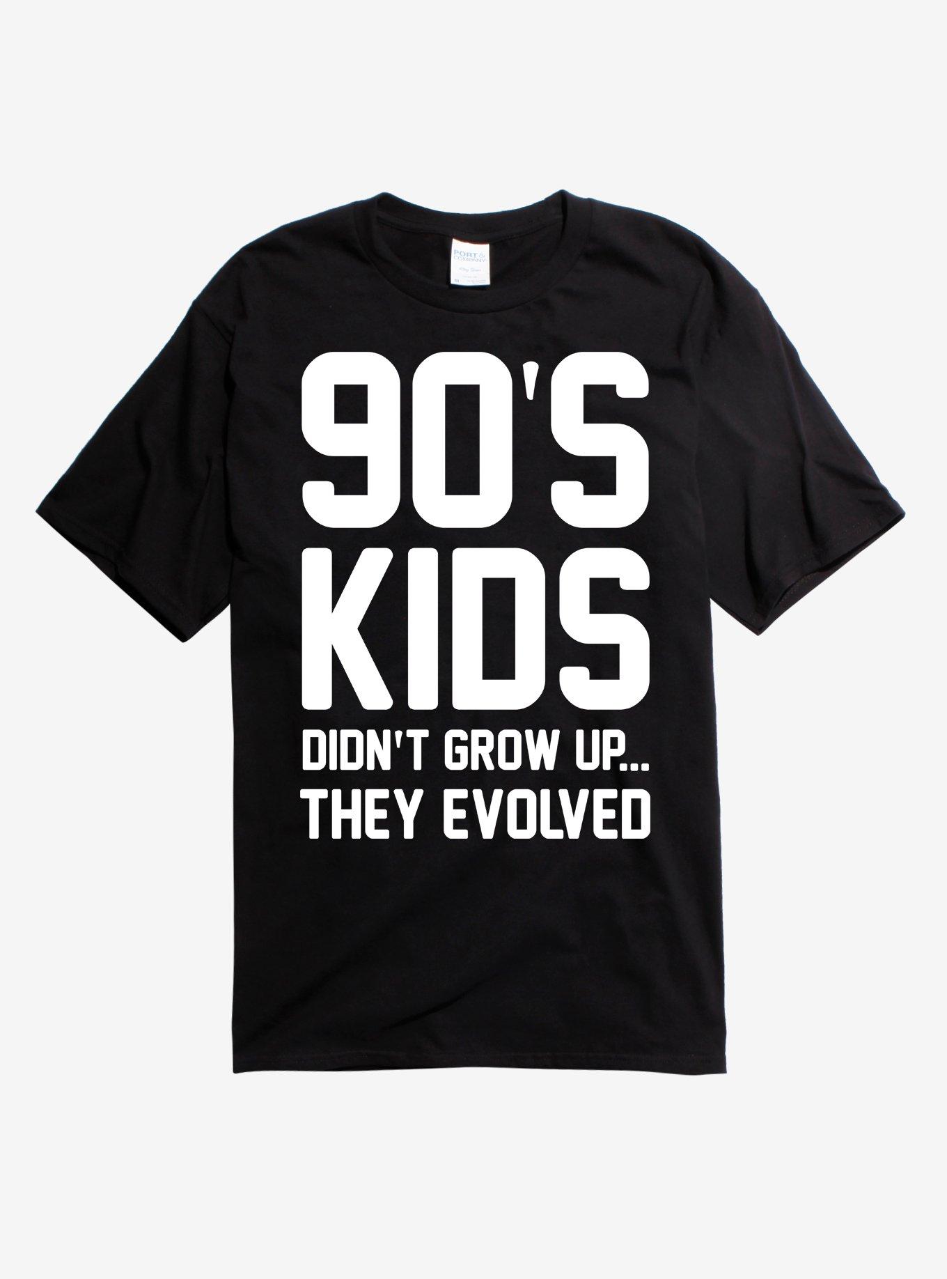 90's Kids Evolved T-Shirt, BLACK, hi-res