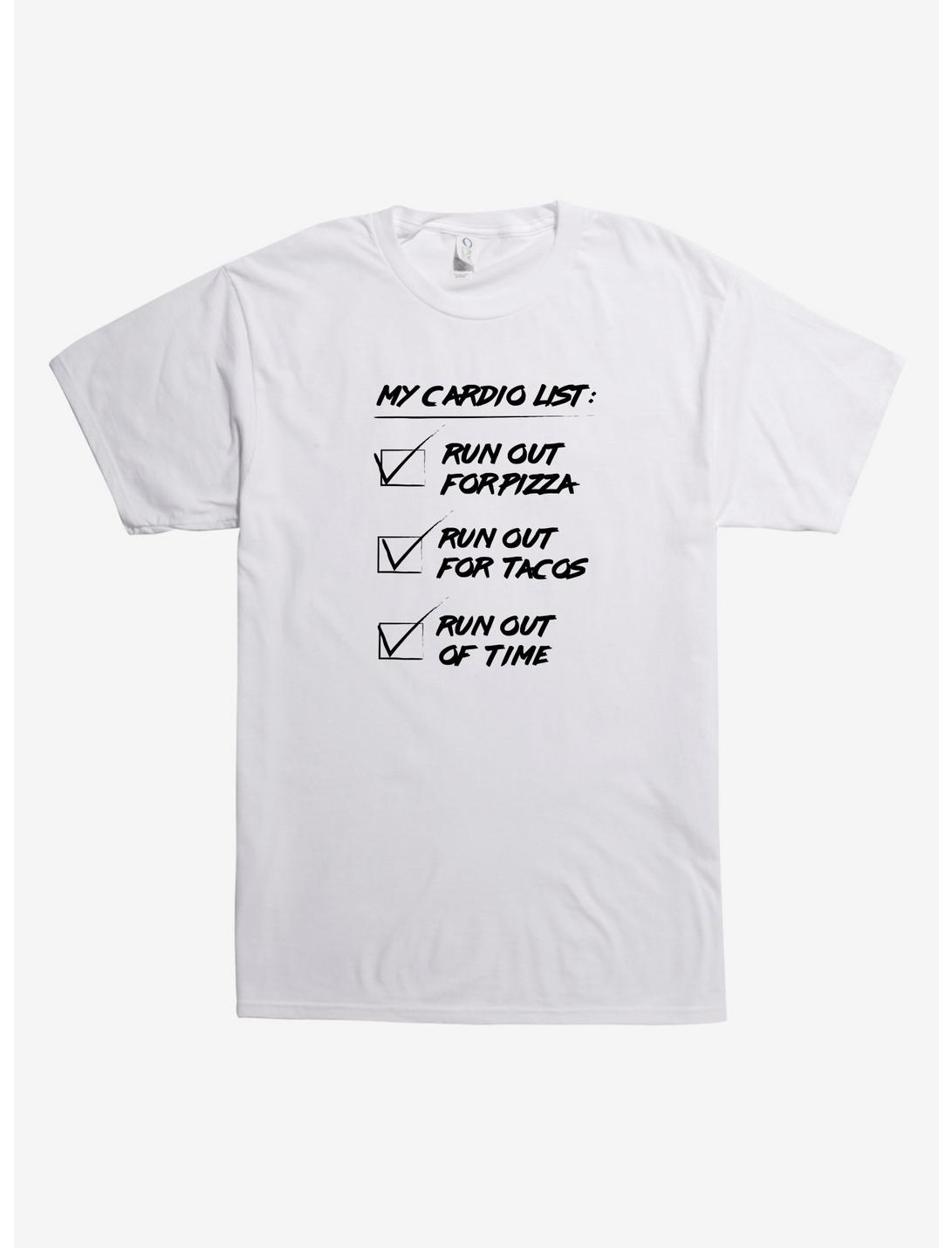 My Cardio List T-Shirt, WHITE, hi-res