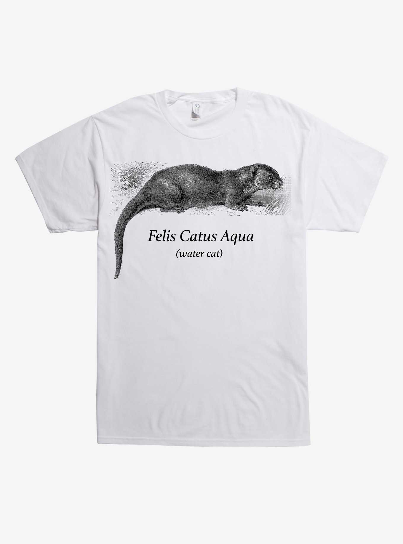 Felis Catus Aqua Water Cat T-Shirt, , hi-res