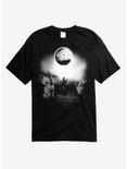 Ocean Cats & Moon T-Shirt, BLACK, hi-res