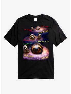 Sloth Galaxy Motivational T-Shirt, , hi-res