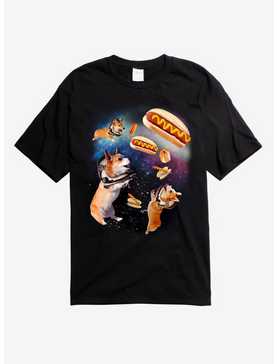Corgis & Hot Dogs Galaxy T-Shirt, , hi-res