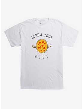 Screw Your Diet Pizza T-Shirt, , hi-res