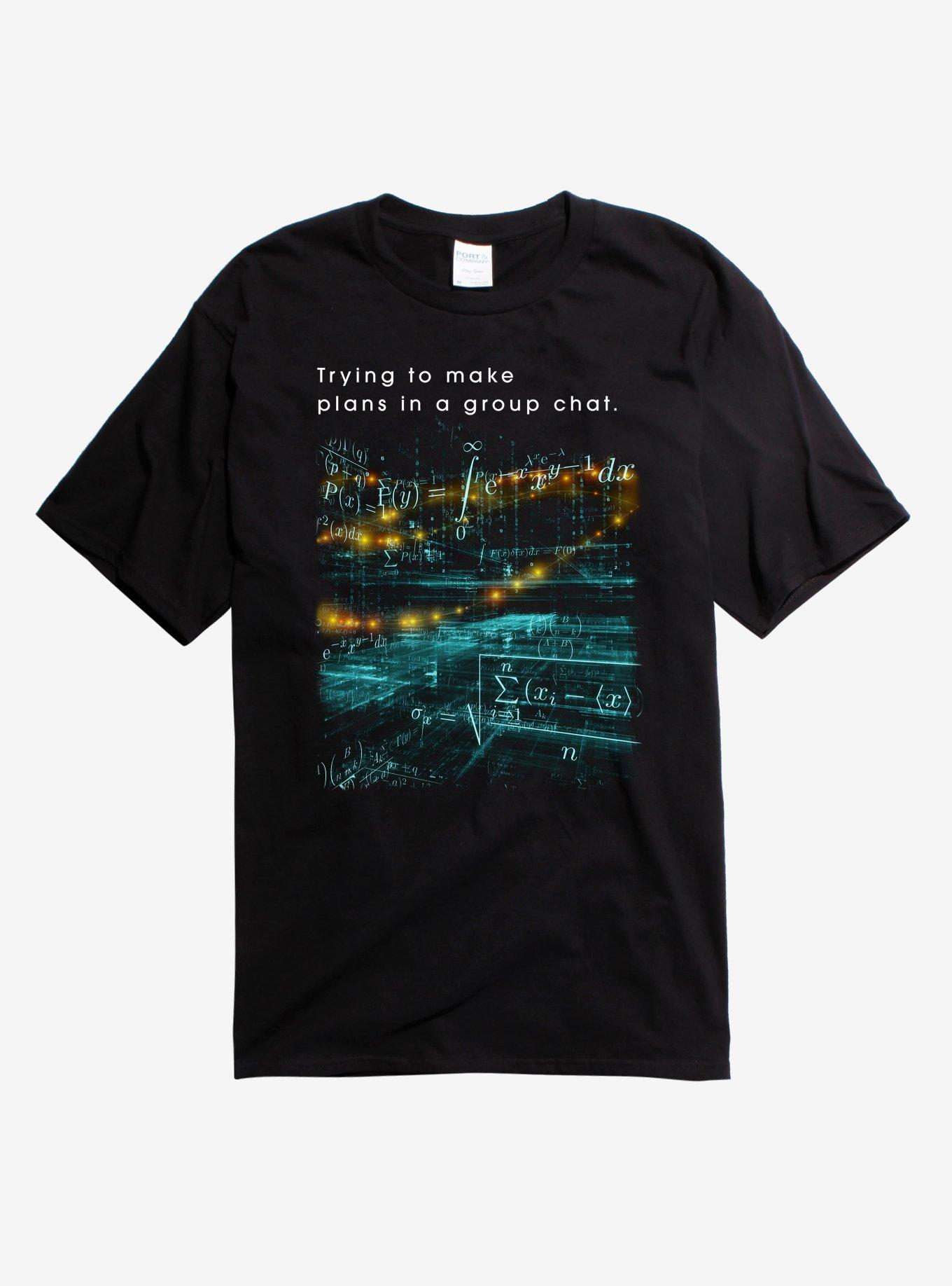 Group Chat Math Equations T-Shirt, , hi-res