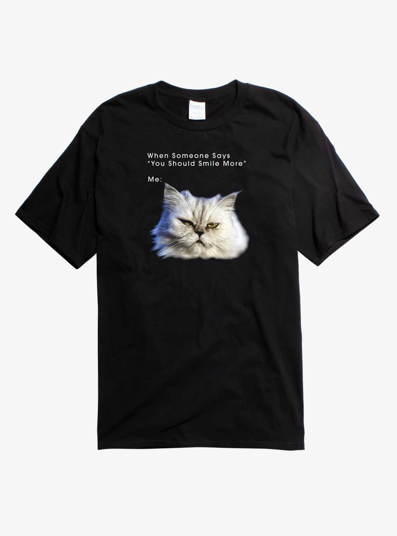 You Should Smile More Cat T-Shirt, , hi-res