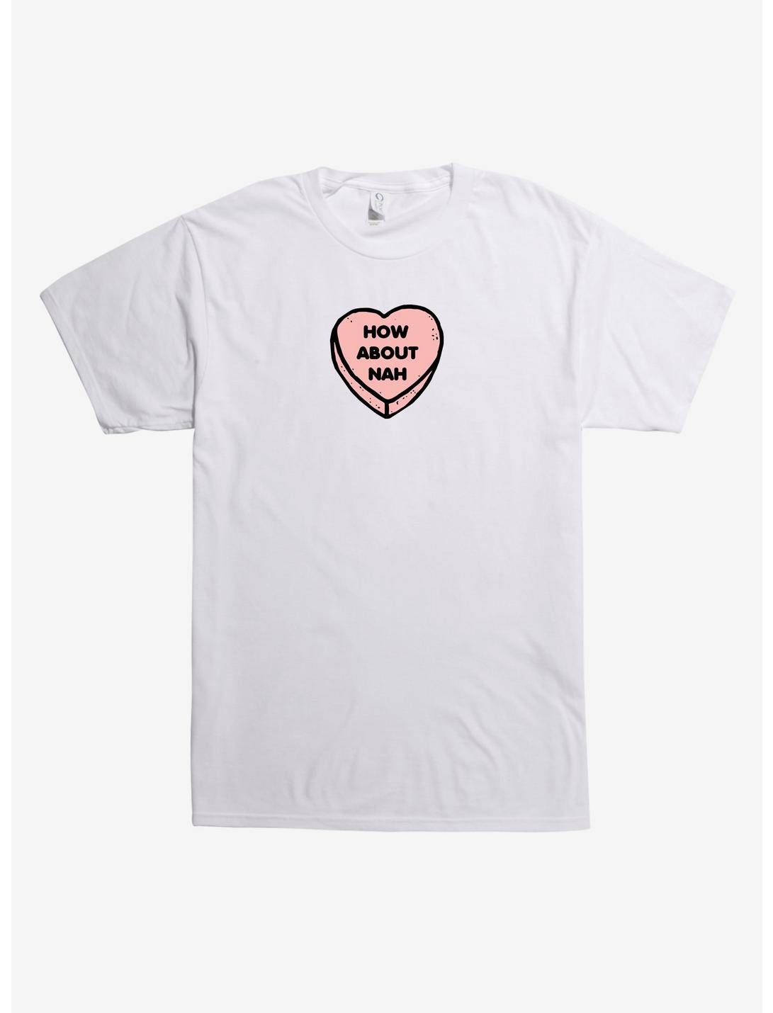 How About Nah Heart T-Shirt, WHITE, hi-res