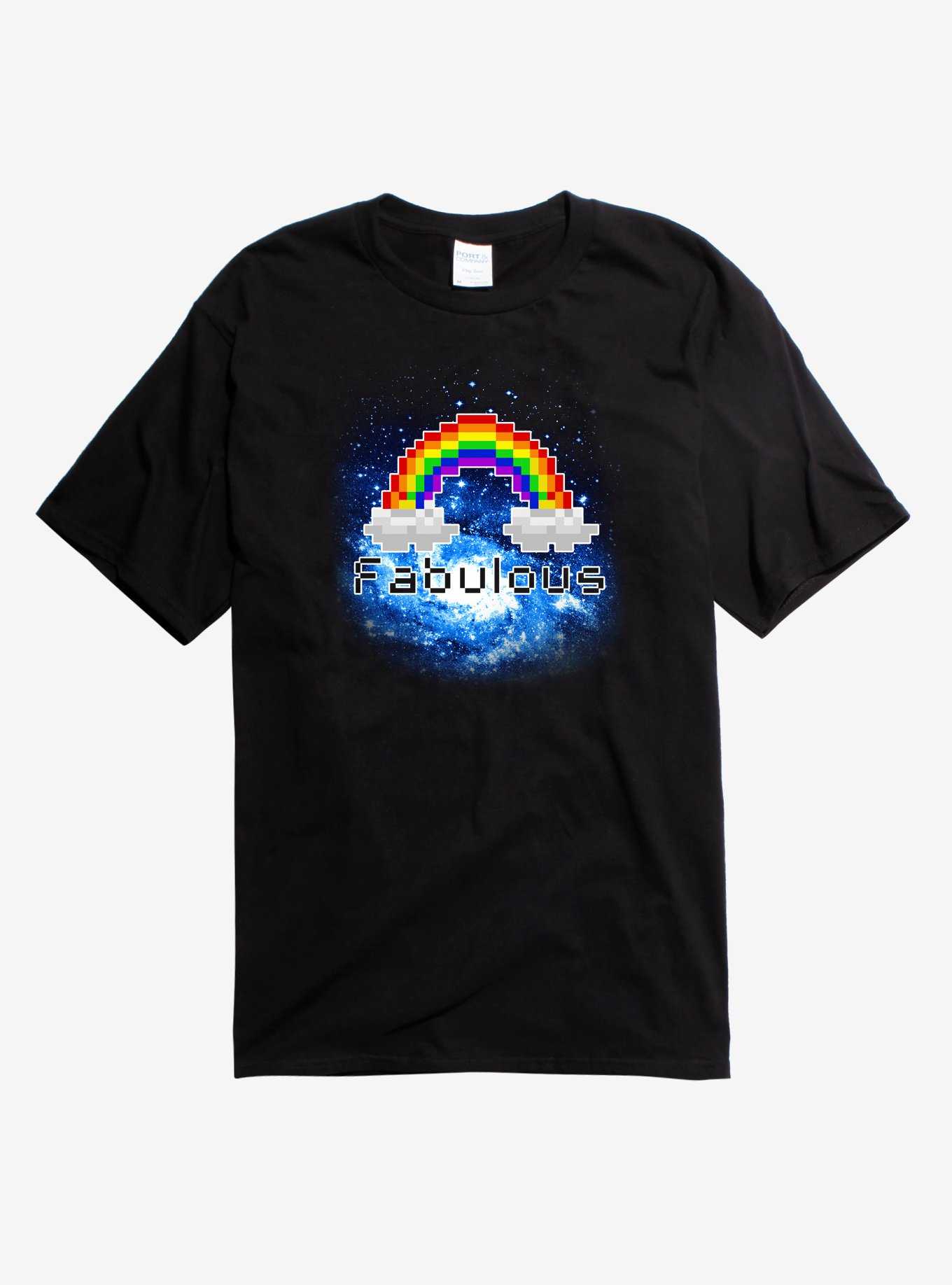 Fabulous Pixel Rainbow T-Shirt, , hi-res
