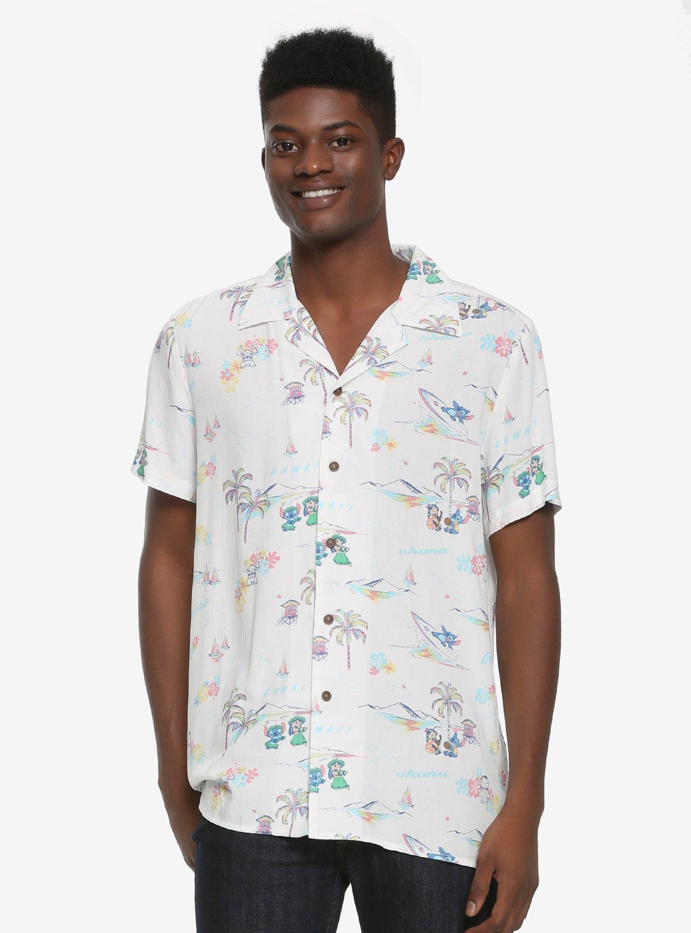 Lilo and stitch store button up shirt