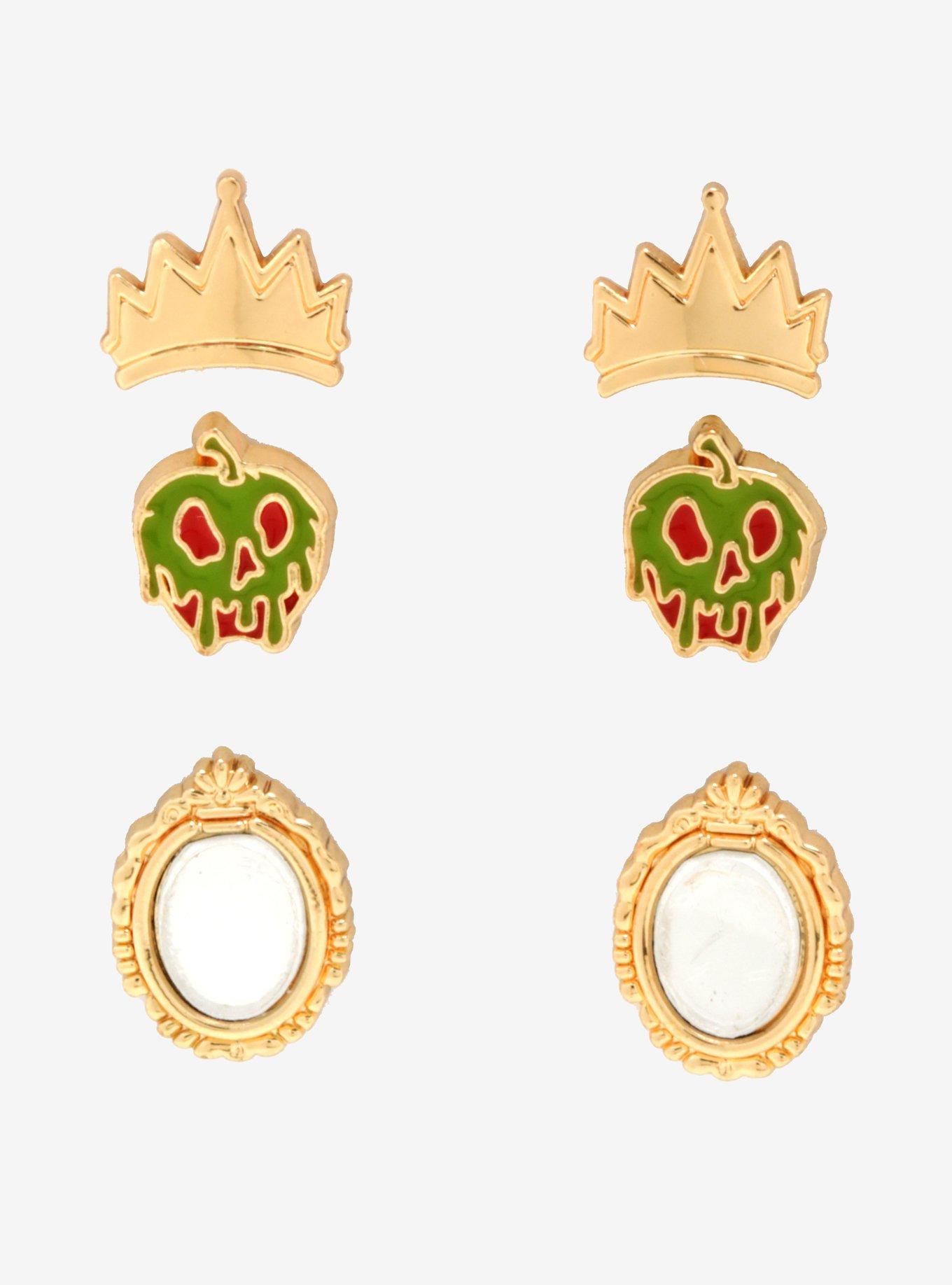 Disney Snow White And The Seven Dwarfs Evil Queen Earring Set, , hi-res