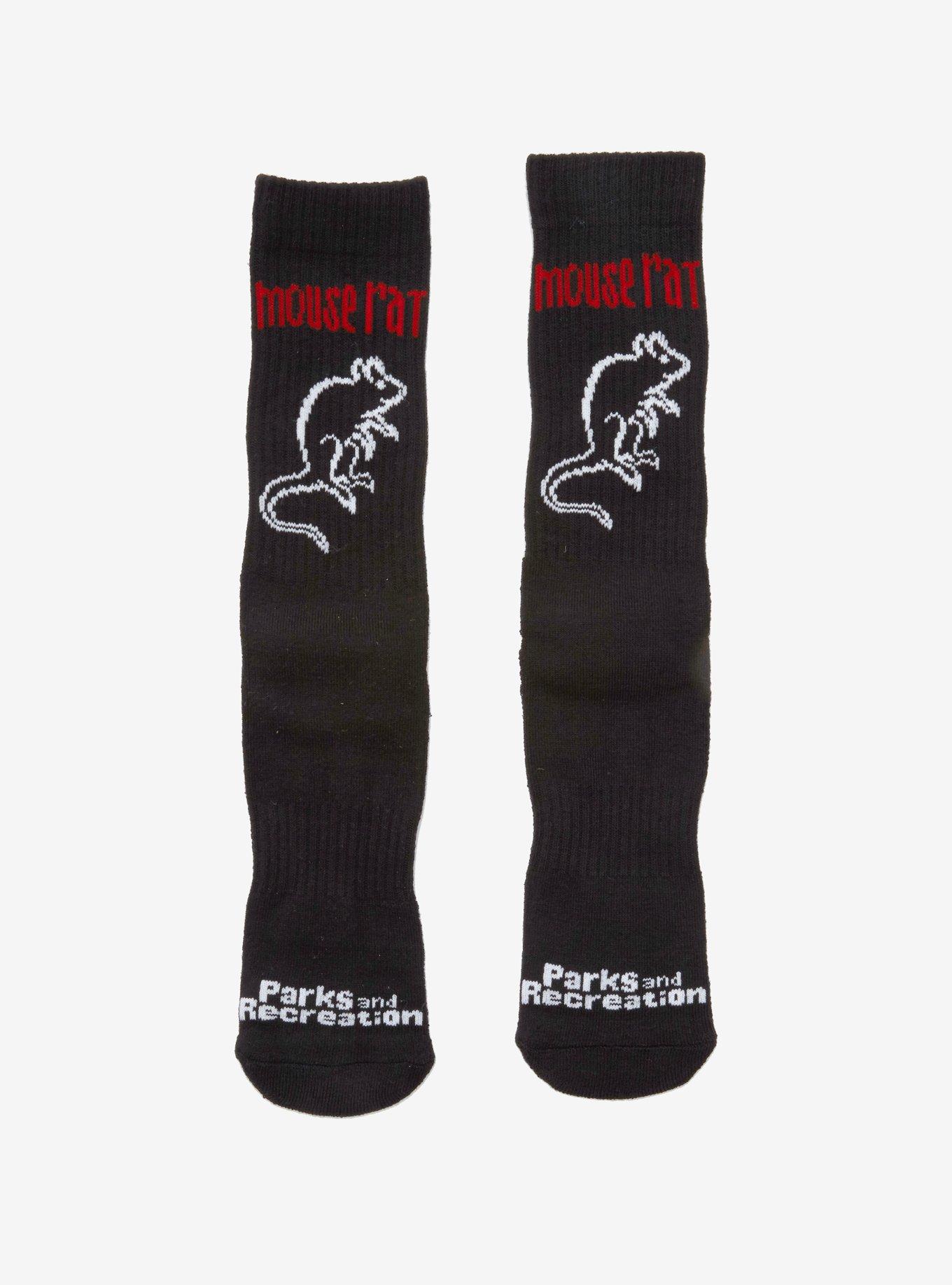 Parks And Recreation Mouse Rat Crew Socks, , hi-res