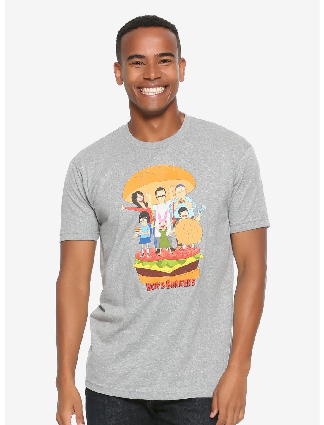 Bob's Burgers Family Toppings T-Shirt, GREY, hi-res