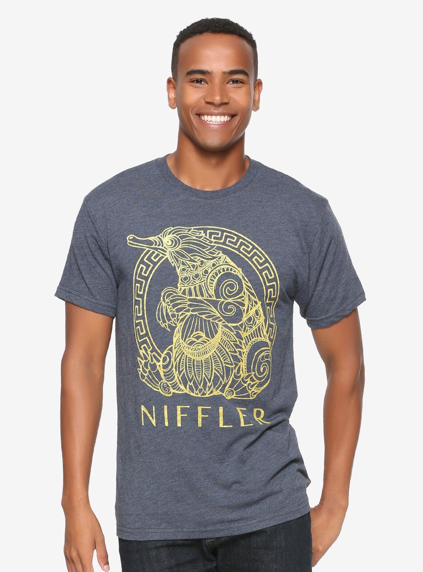Fantastic Beasts: The Crimes Of Grindelwald Elevated Niffler T-Shirt - BoxLunch Exclusive, BLUE, hi-res