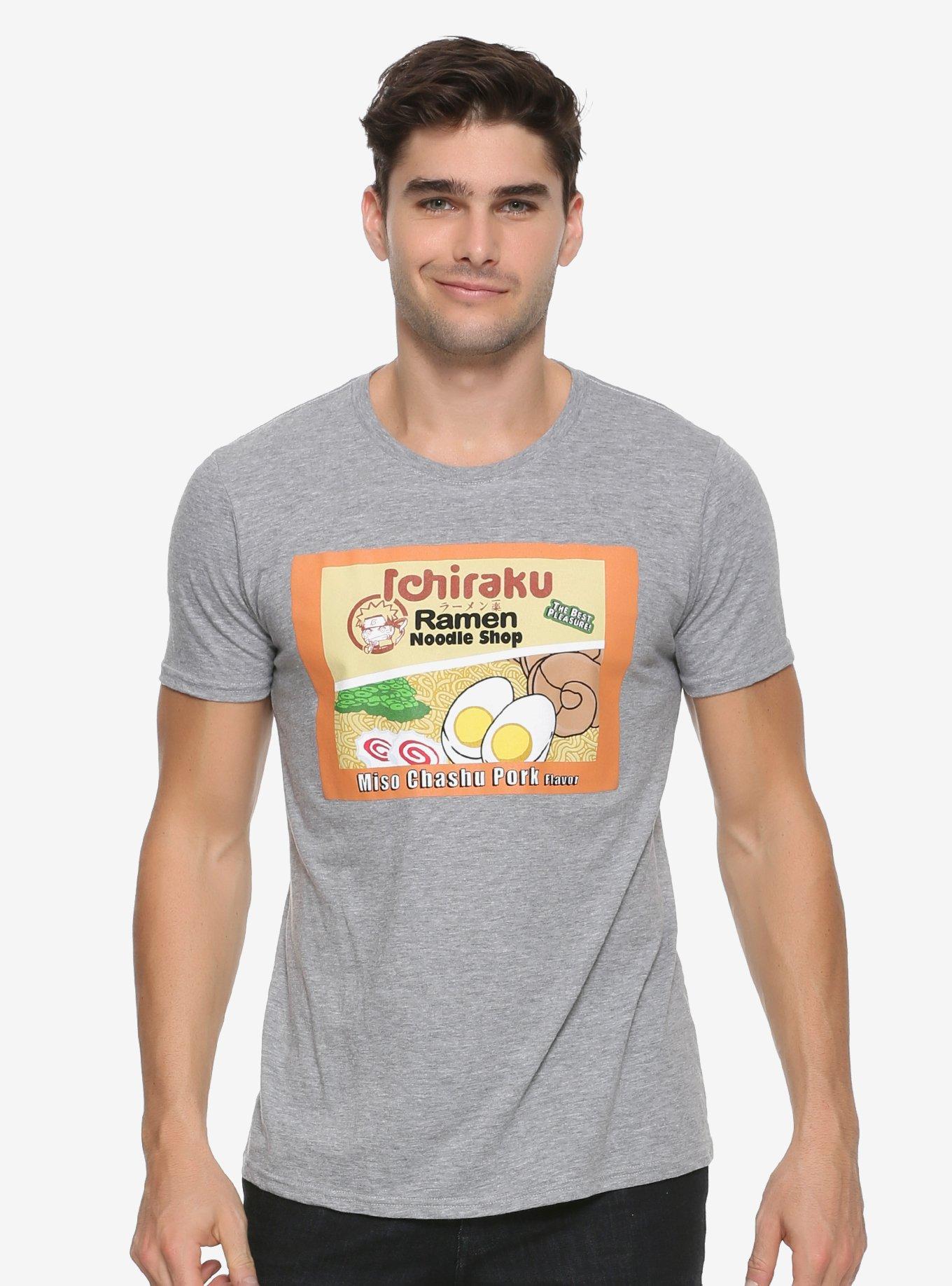 Naruto Ichiraku Ramen Wrapper T-Shirt, GREY, hi-res