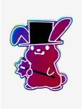 Anodized Magician Bunny Enamel Pin, , hi-res
