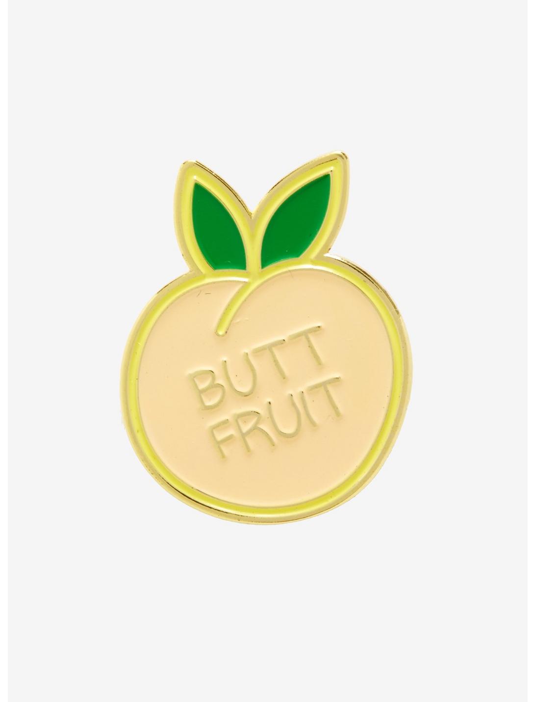 Butt Fruit Enamel Pin, , hi-res